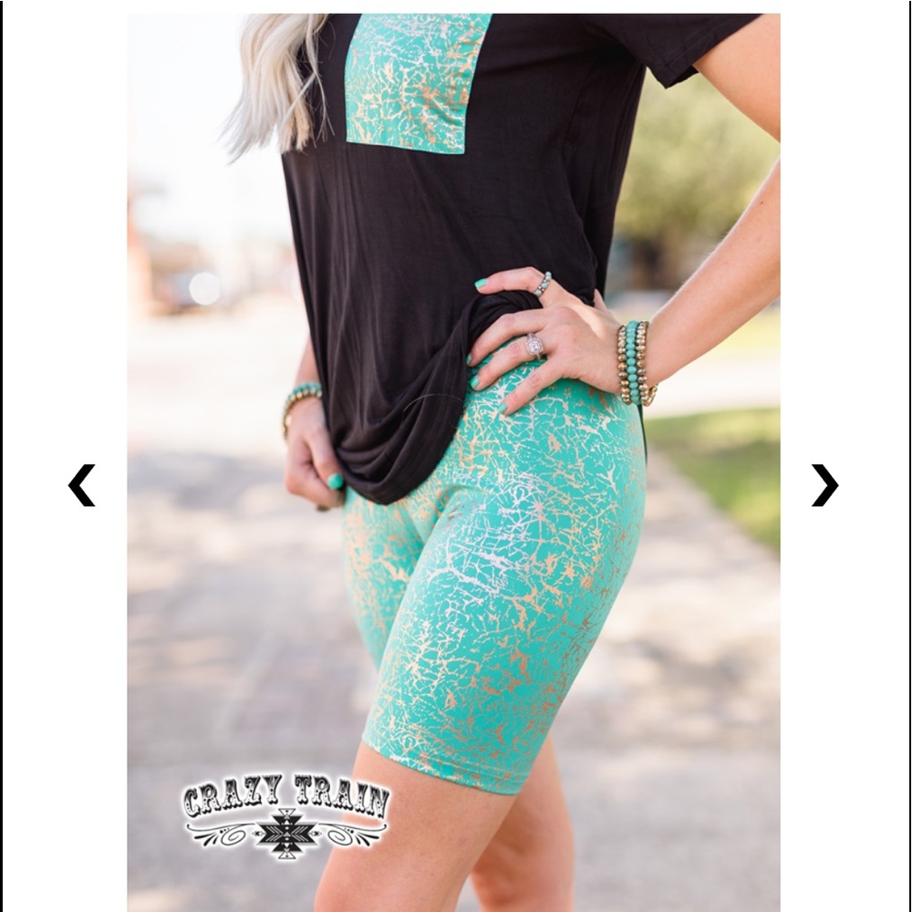 Mojave Marble Bike Shorts by Crazy Train